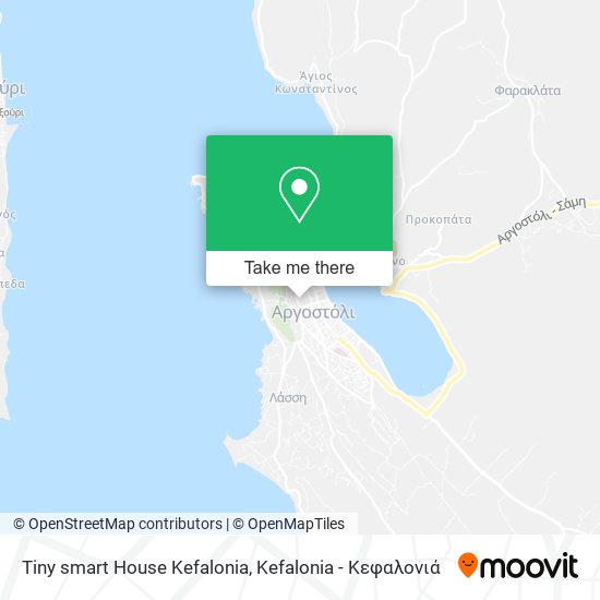 Tiny smart House Kefalonia map