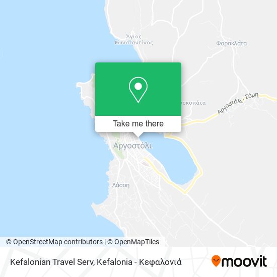 Kefalonian Travel Serv map