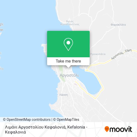 Λιμάνι Αργοστολίου Κεφαλονιά map