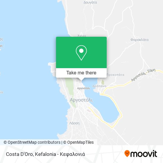 Costa D'Oro map