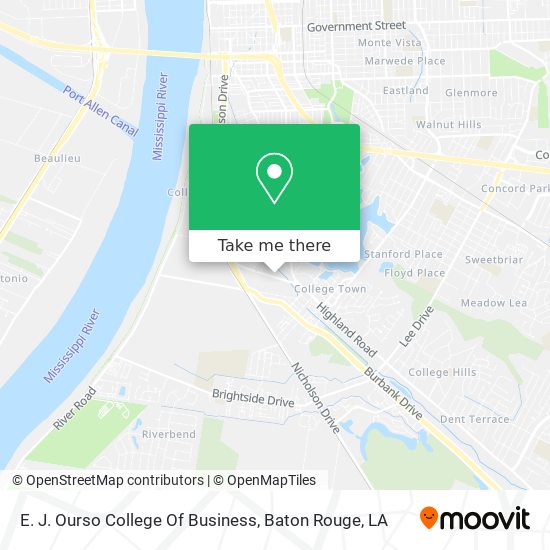 Mapa de E. J. Ourso College Of Business