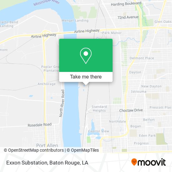Mapa de Exxon Substation