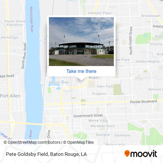 Mapa de Pete Goldsby Field
