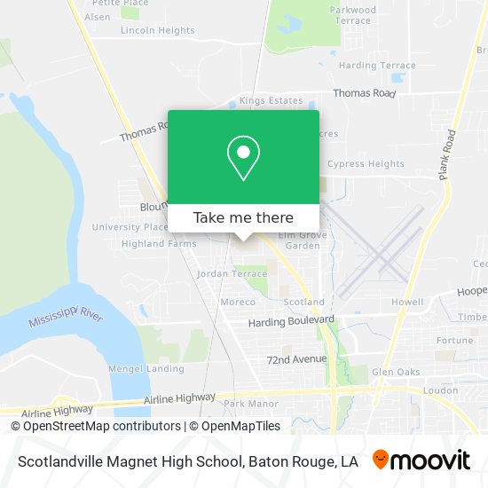 Mapa de Scotlandville Magnet High School