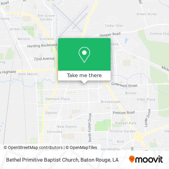 Bethel Primitive Baptist Church map
