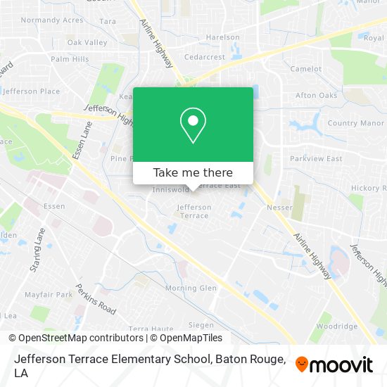 Jefferson Terrace Elementary School map