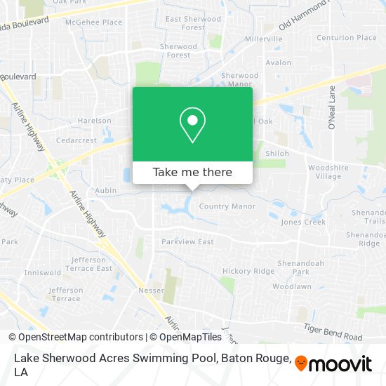 Lake Sherwood Acres Swimming Pool map