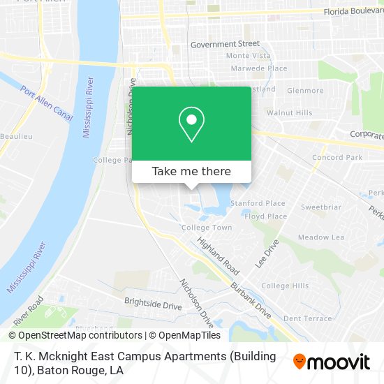 T. K. Mcknight East Campus Apartments (Building 10) map