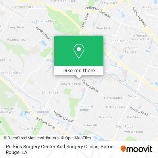 Mapa de Perkins Surgery Center And Surgery Clinics