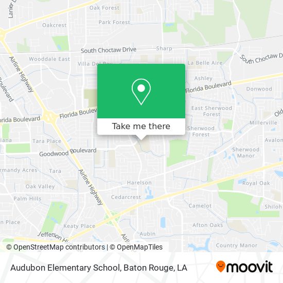 Audubon Elementary School map