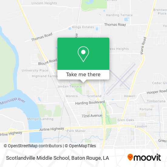 Mapa de Scotlandville Middle School