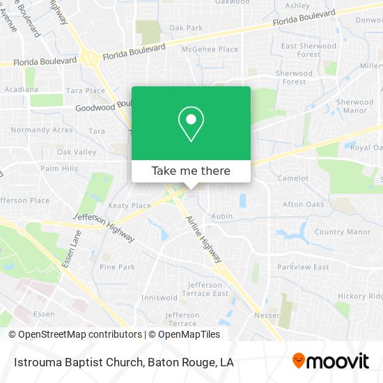 Istrouma Baptist Church map