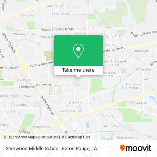 Sherwood Middle School map