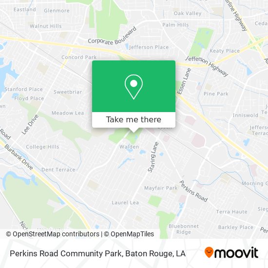 Perkins Road Community Park map