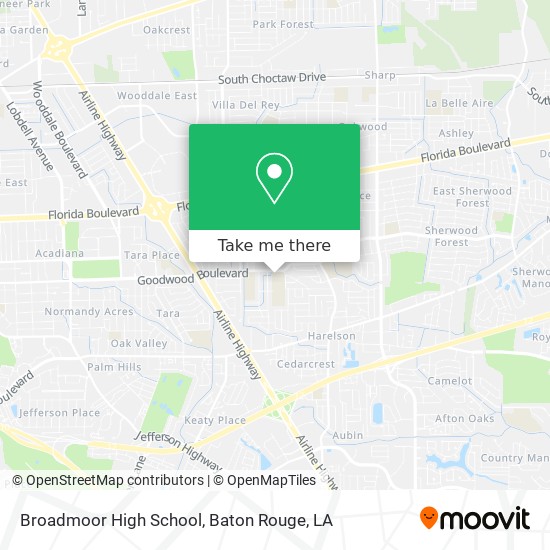Broadmoor High School map