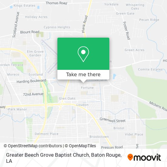 Greater Beech Grove Baptist Church map