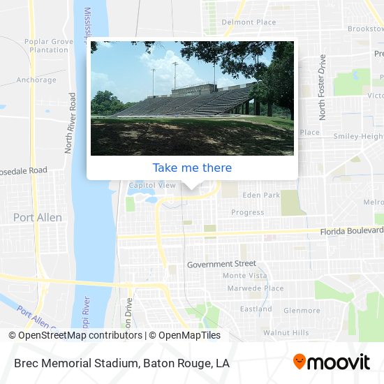 Brec Memorial Stadium map