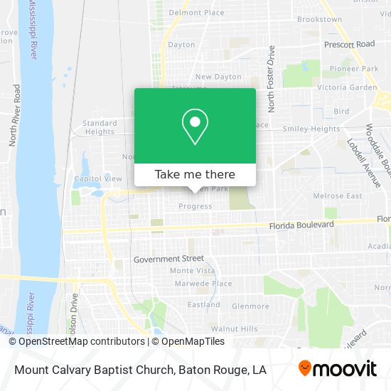 Mount Calvary Baptist Church map