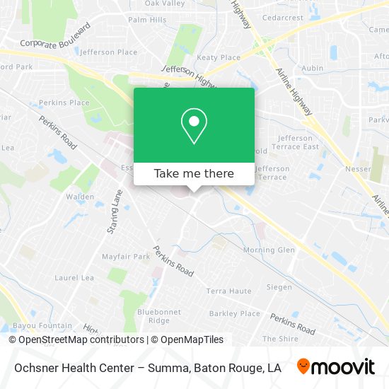 Ochsner Health Center – Summa map
