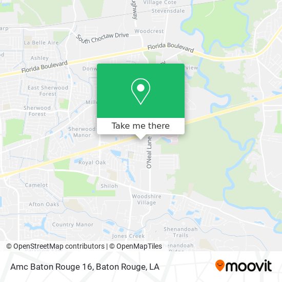 Amc Baton Rouge 16 map