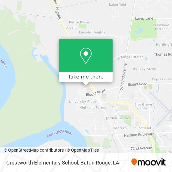 Mapa de Crestworth Elementary School