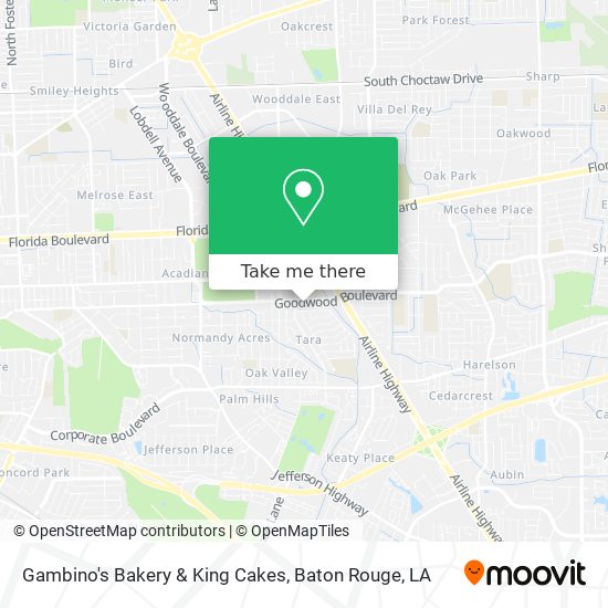 Gambino's Bakery & King Cakes map
