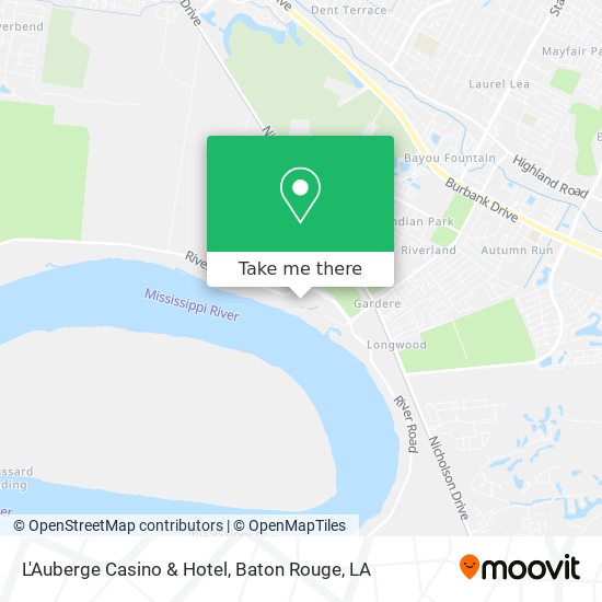 Mapa de L'Auberge Casino & Hotel