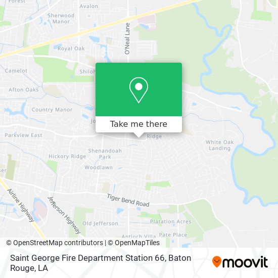 Saint George Fire Department Station 66 map
