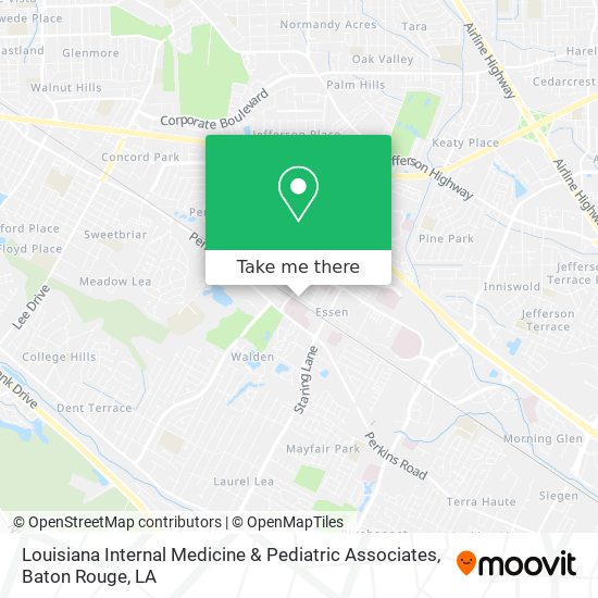 Louisiana Internal Medicine & Pediatric Associates map