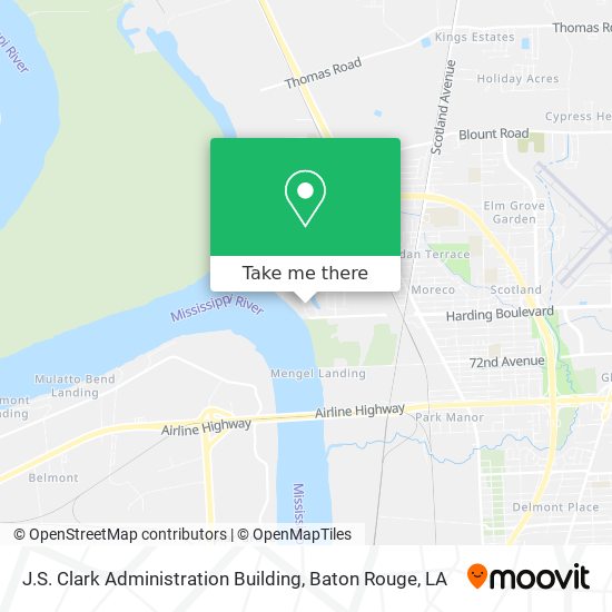 J.S. Clark Administration Building map