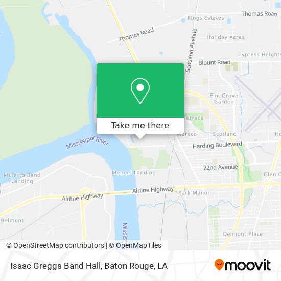 Isaac Greggs Band Hall map