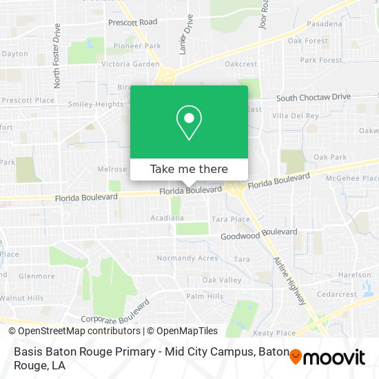 Basis Baton Rouge Primary - Mid City Campus map