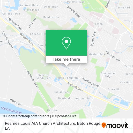Mapa de Reames Louis AIA Church Architecture