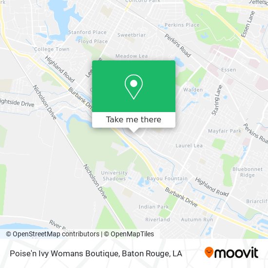 Poise'n Ivy Womans Boutique map