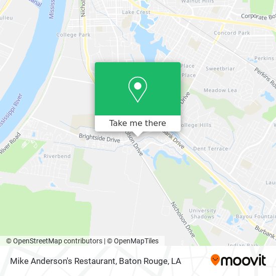 Mike Anderson's Restaurant map