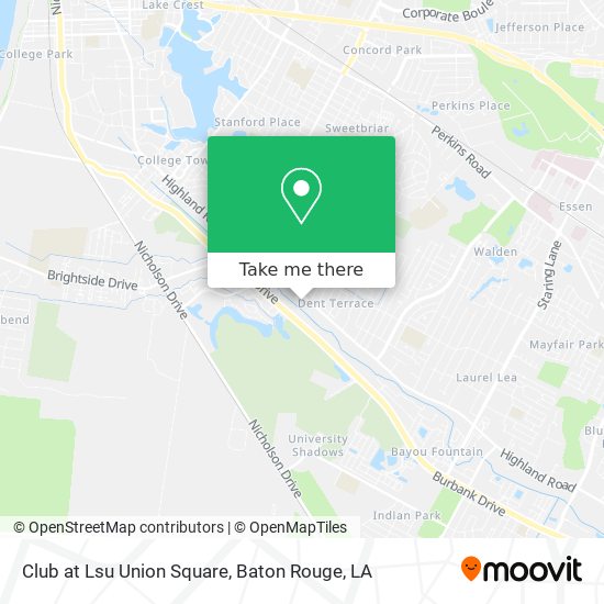 Club at Lsu Union Square map