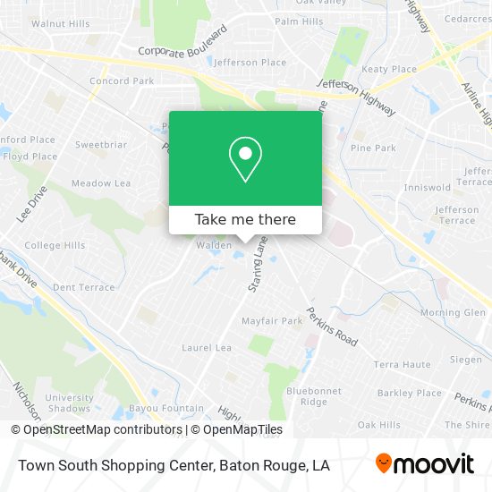 Mapa de Town South Shopping Center