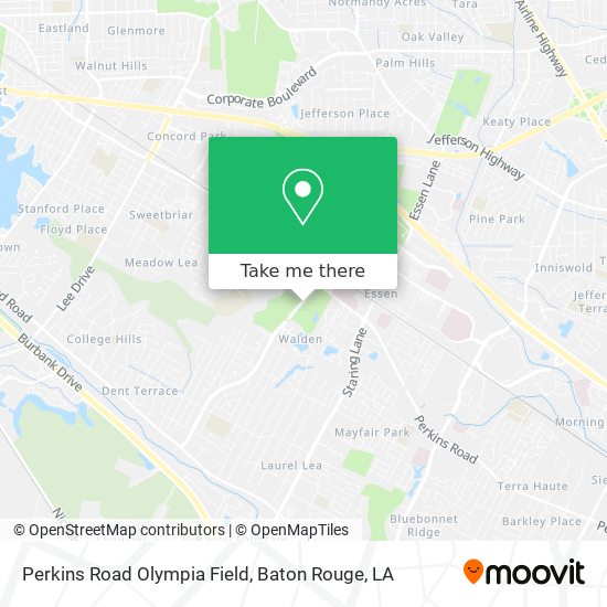 Mapa de Perkins Road Olympia Field