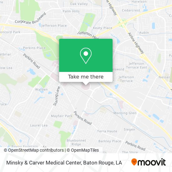 Mapa de Minsky & Carver Medical Center