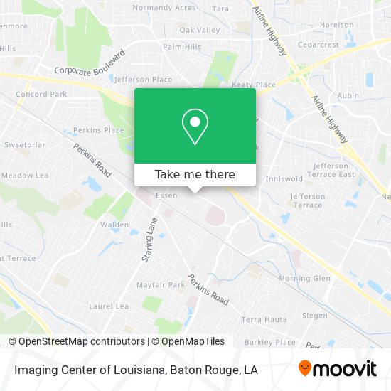 Imaging Center of Louisiana map