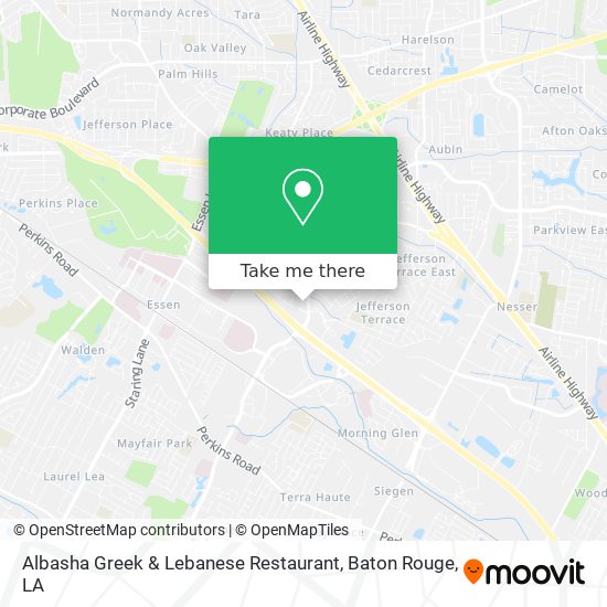 Mapa de Albasha Greek & Lebanese Restaurant