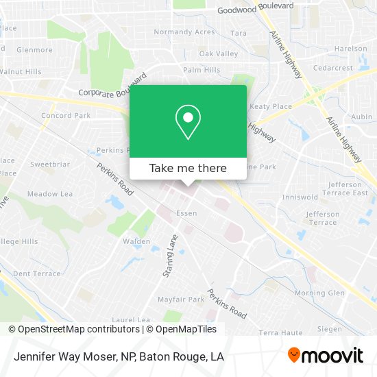 Mapa de Jennifer Way Moser, NP