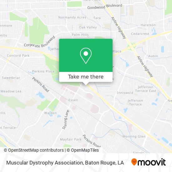 Muscular Dystrophy Association map