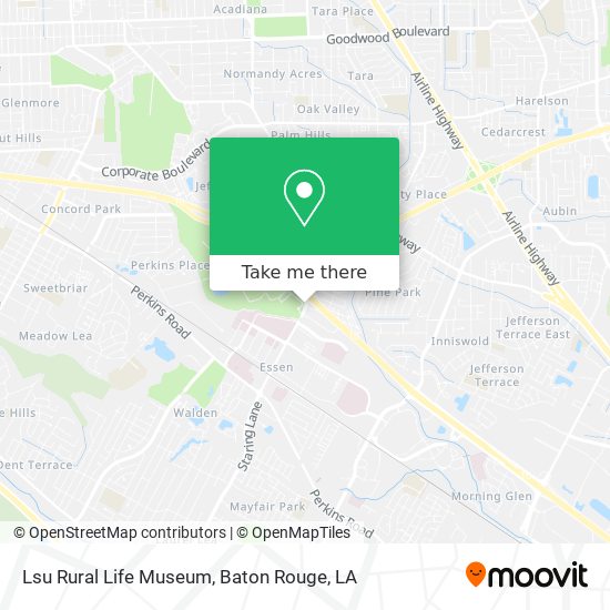 Lsu Rural Life Museum map