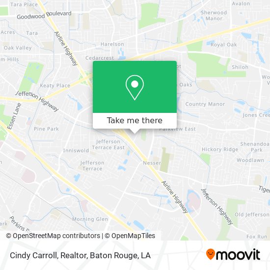 Cindy Carroll, Realtor map