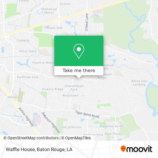 Waffle House map