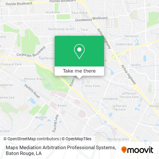 Maps Mediation Arbitration Professional Systems map
