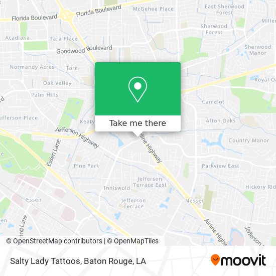 Salty Lady Tattoos map