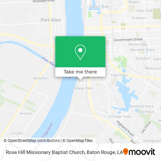Rose Hill Missionary Baptist Church map