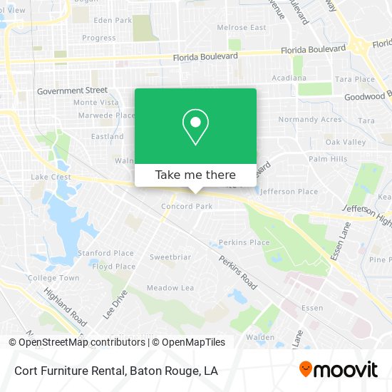 Cort Furniture Rental map